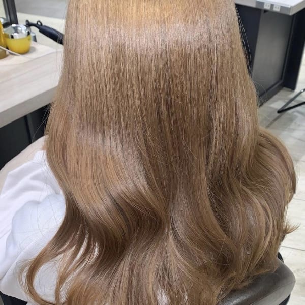 ミルクティーベージュ♪水素カラー×Aujuaトリートメント