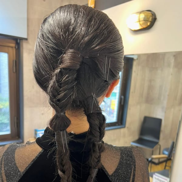 ヘアセット ヘアピン 結婚式/同窓会