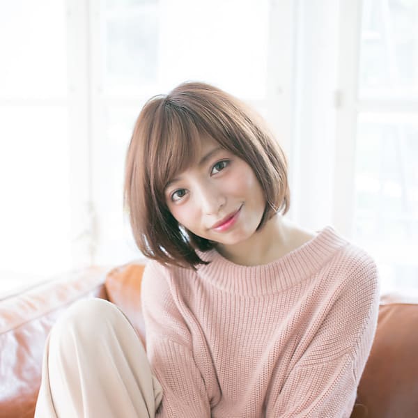 【pesca南平岸】柔らかミルキーアッシュ×ショートボブ