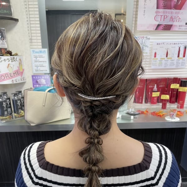 hair make HY 二子玉川店×ミディアム|hair make HY 二子玉川店