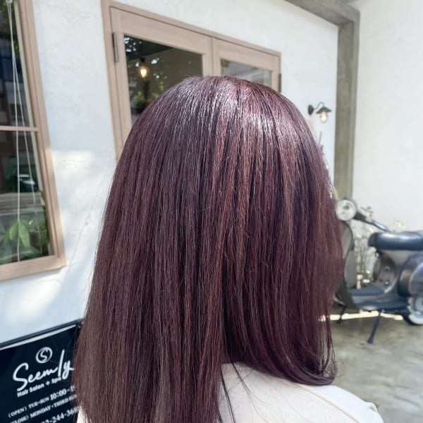 ピンクブラウン/カシスレッド