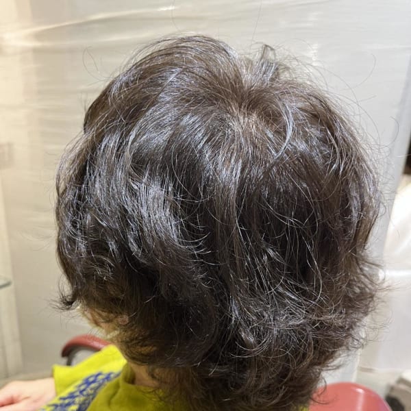 森山良子さん風のパーマ