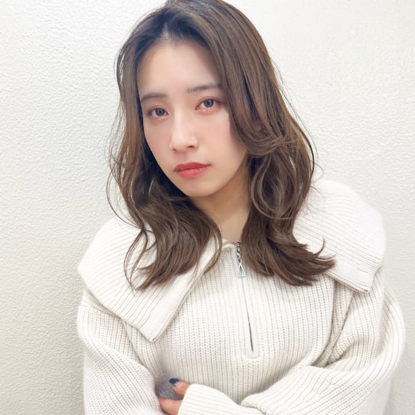 【山田】ミルクティーベージュクアンクくびれセミディy398|Maria by AFLOAT