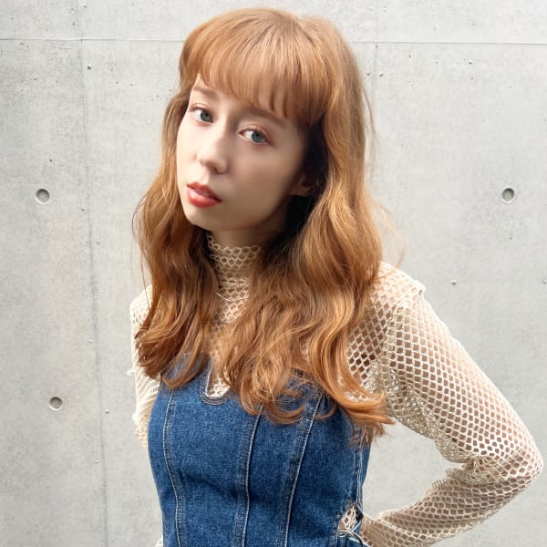 【山田】無造作外国人風カールオレンジベージュy401|Maria by AFLOAT