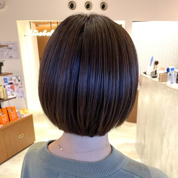 30代40代大人可愛いミニボブ☆山之内