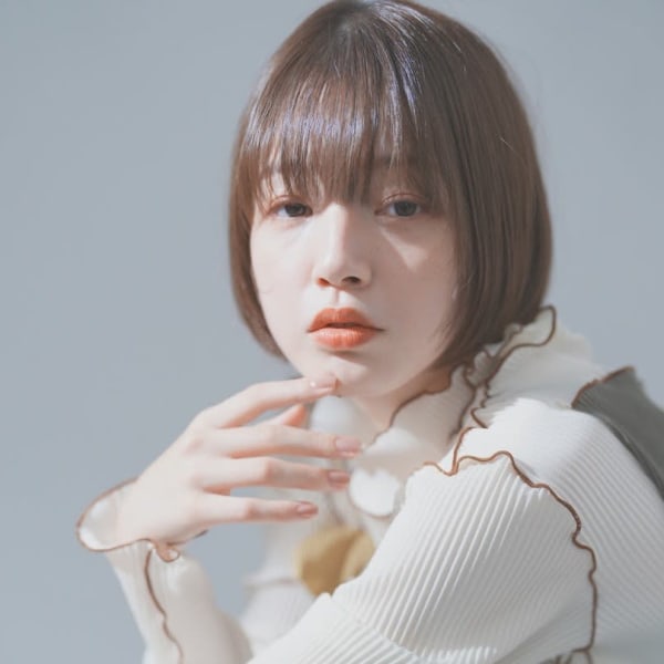 ショートxマロンカラー