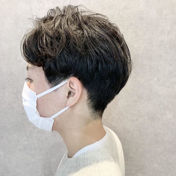 メンズセンターパート×ナチュラルパーマ☆