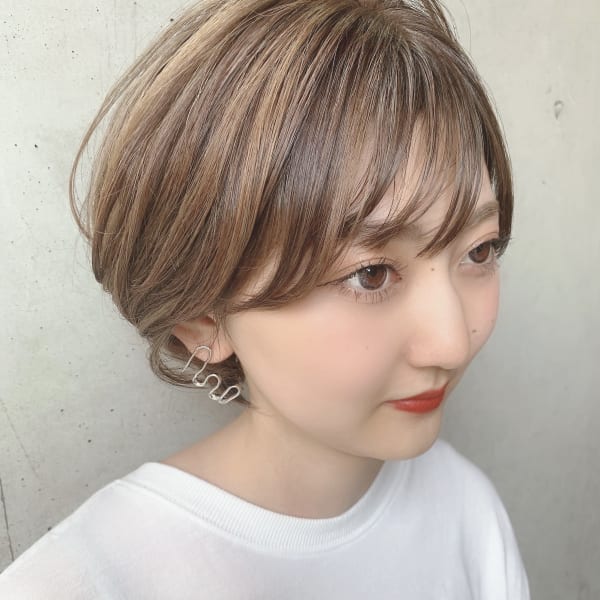 白髪ぼかし3Dハイライト