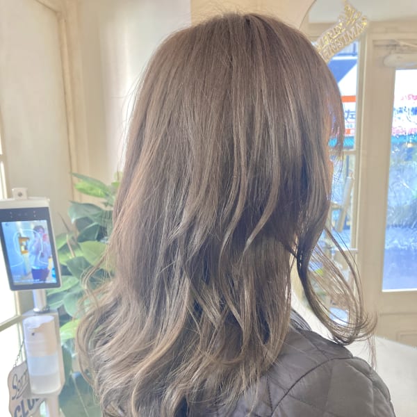 柔らか透明感カラーオリージュくびれ30代40代梅ヶ丘美容室