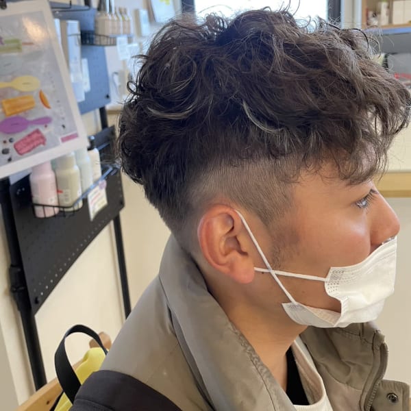 スペインカール×ハイライト【ホワイトアッシュ】