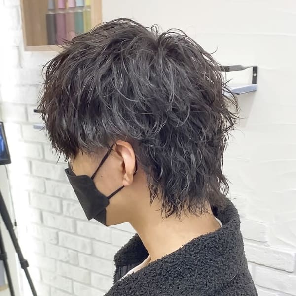 ツイストスパイラルパーマ波巻きパーマメンズパーマメンズウルフ