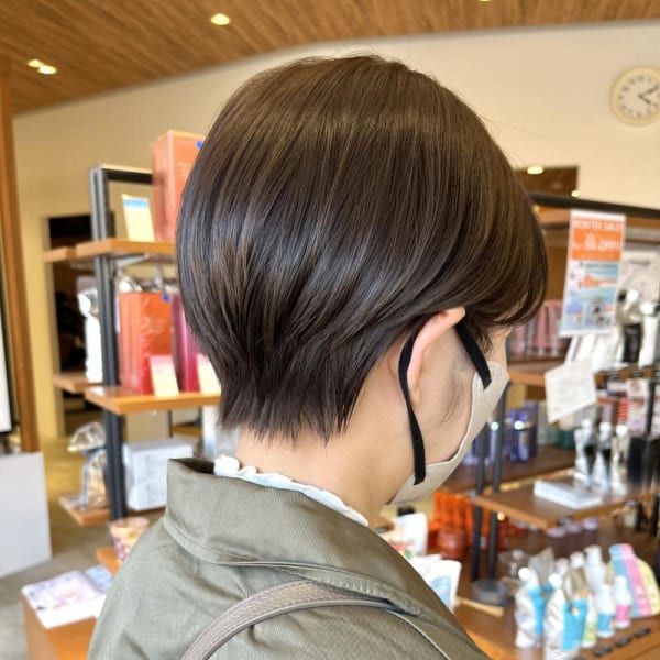 20代30代柔らか丸みショートSARA志免☆ウリュ