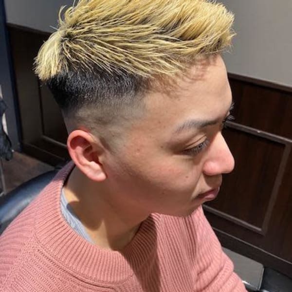 ハイトーン×クロップショート