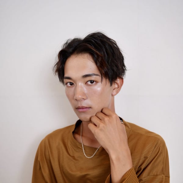 メンズ 波巻きパーマ