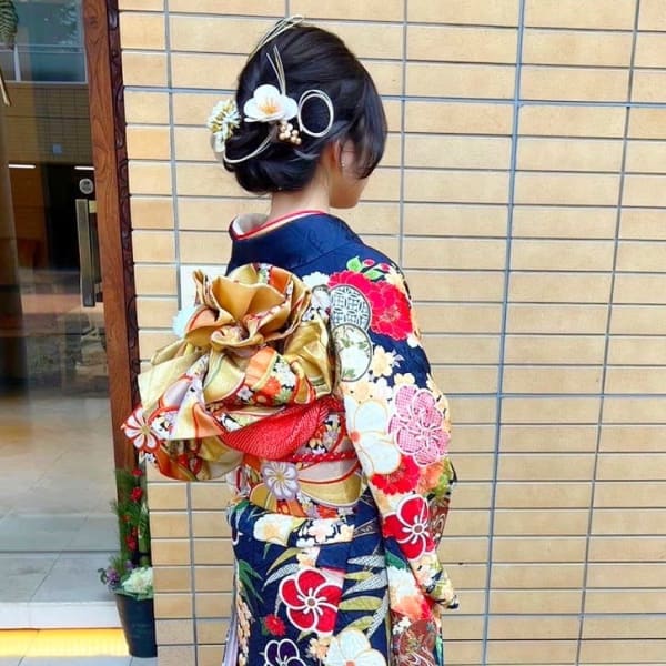 2023成人式メイク、セット、着付け