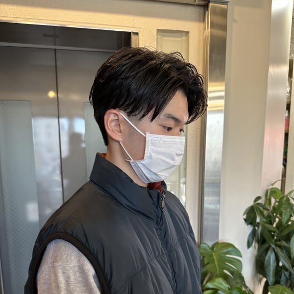 カジュアルセンターパート　トランクスヘア|REVES