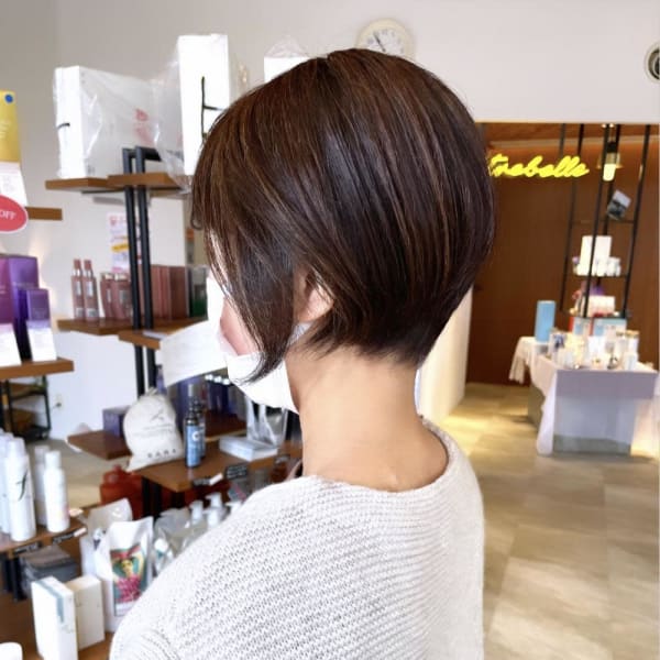 30代40代大人かわいい丸みショート☆山之内