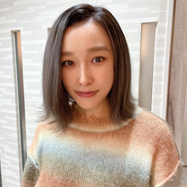 バレイヤージュ×シルバーグレージュ