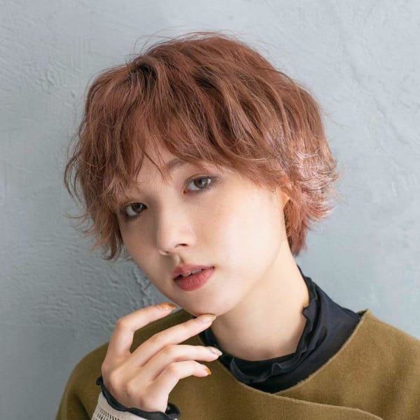 おしゃれウェーブショート