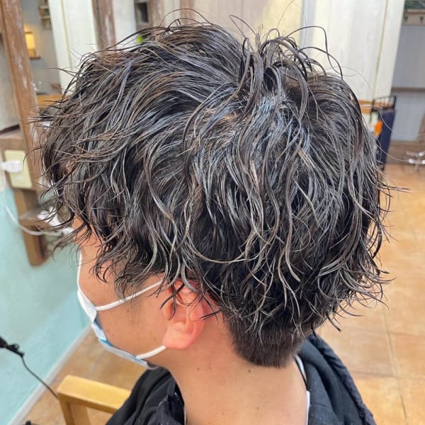 メンズ縦落ちツイストスパイラル