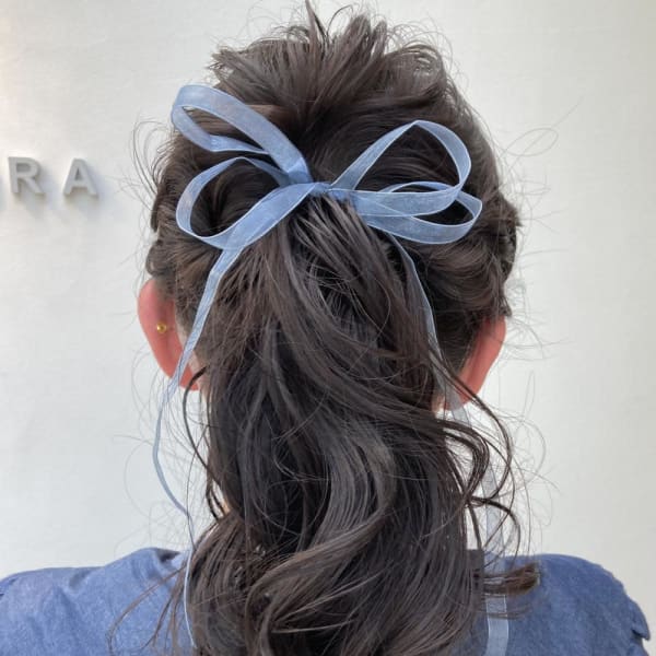 美髪/大人かわいい/こなれミディ/サンドベージュ