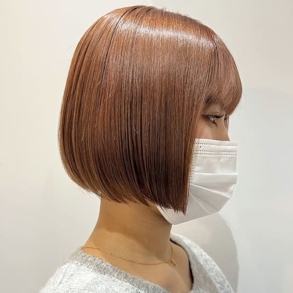 ハイトーン×ミニボブ 【池袋美容室 uchla】