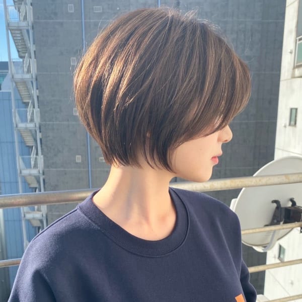 大人美人な丸みショート