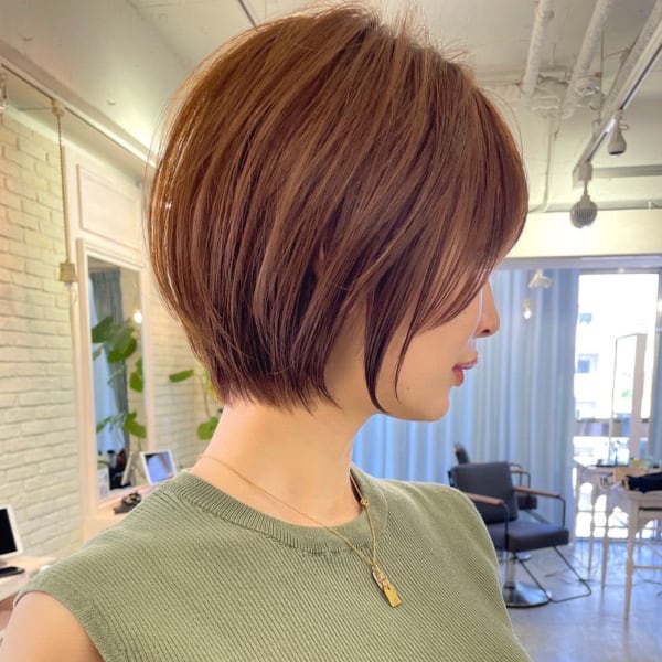 大人美人な丸みショート