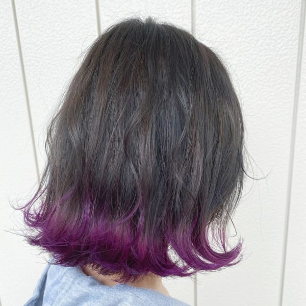 裾カラーパープル