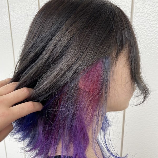 インナーカラー☆ピンクパープル