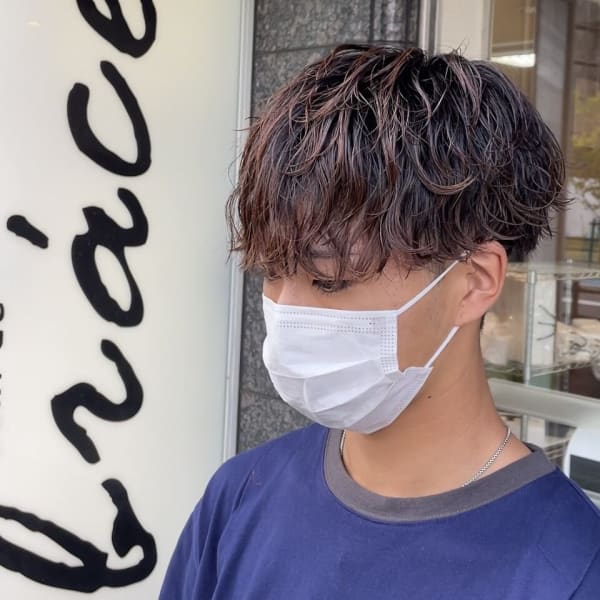 【ツイストスパイラルセンターパートウルフ】|soin de brace 小阪店