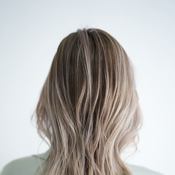 バレイヤージュ×ホワイト