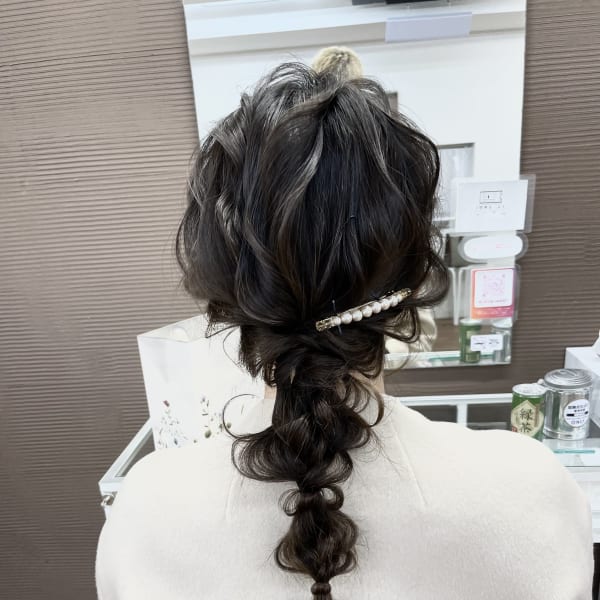 編みおろしスタイル