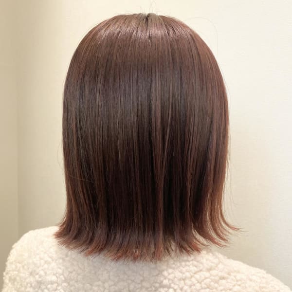 外ハネ×ピンクベージュ　１０代２０代３０代