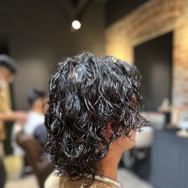 スパイラルパーマ