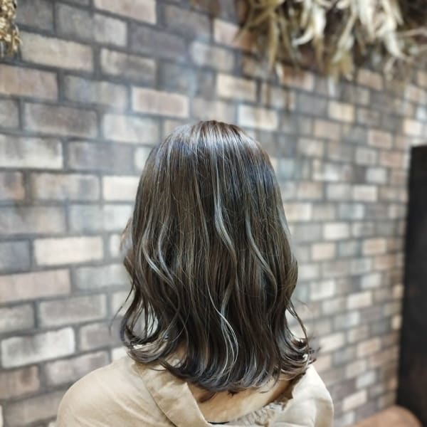 透明感ハイライトグラデーションカラー/バイカラー