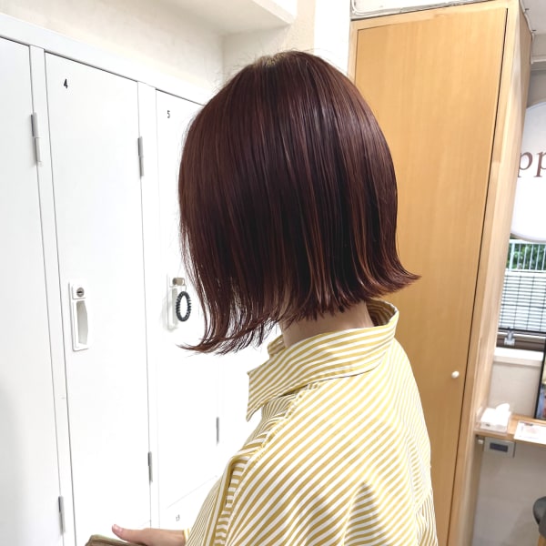 orange brown bob