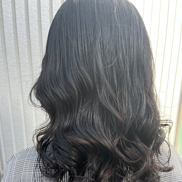 韓国風コテ巻きパーマ