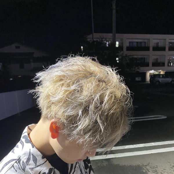 仙台波巻きツイストスパイラルパーママッシュセンターパート|Reve by Lond