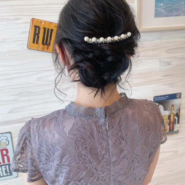.20代・30代・40代似合う小顔ヘアアレンジ♪二次会ブライ|N° deseo 吉祥寺