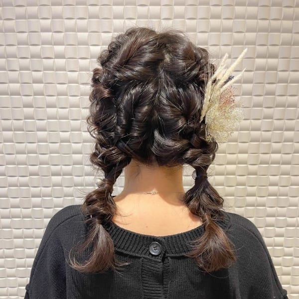 ＊ぽこぽこツインテールアレンジ＊卒業式ご予約受付中|olive's by neolive