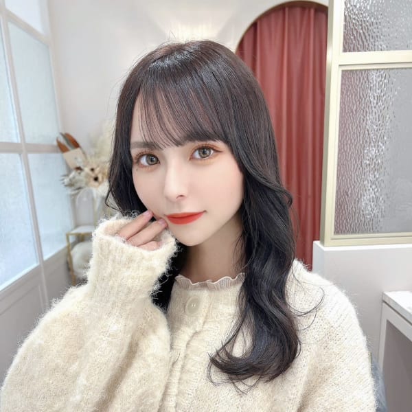 グレージュカラー/ボブウルフ/黒髪カタログ/ココアベージュ|LAND 原宿/表参道