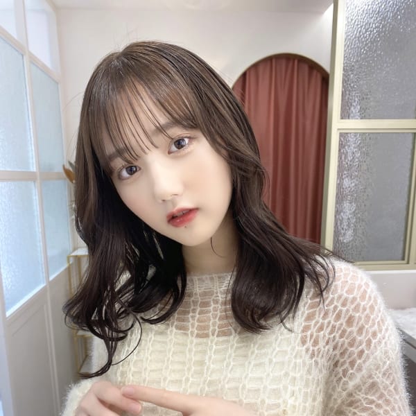 グレージュカラー/ボブウルフ/黒髪カタログ/ココアベージュ|LAND 原宿/表参道