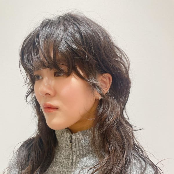 ロングウルフパーマ◎