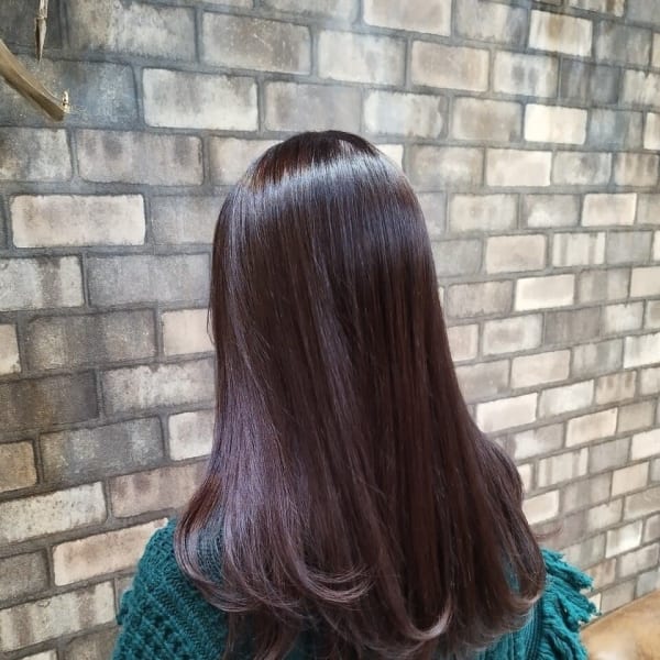 大人かわいいワンカールミディラベンダーカラー/ふんわりカール