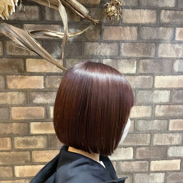 髪質改善韓国風タッセルボブ/大人かわいい艶髪