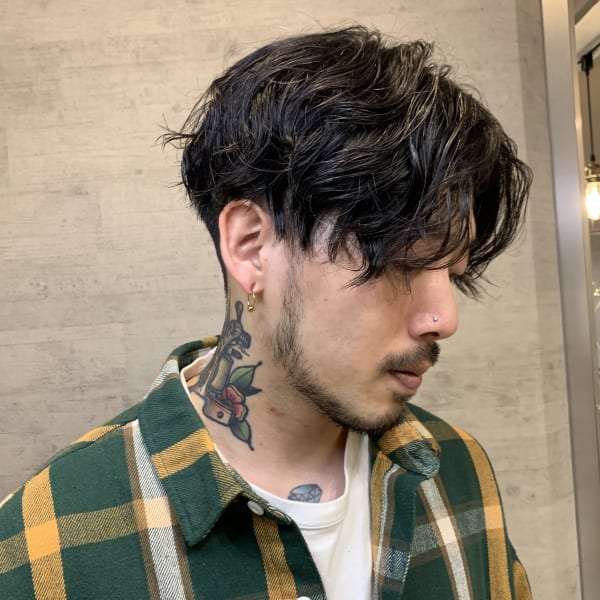 メンズショートxスパイラル|hair make kuni