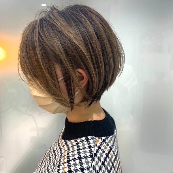 丸みショートボブ