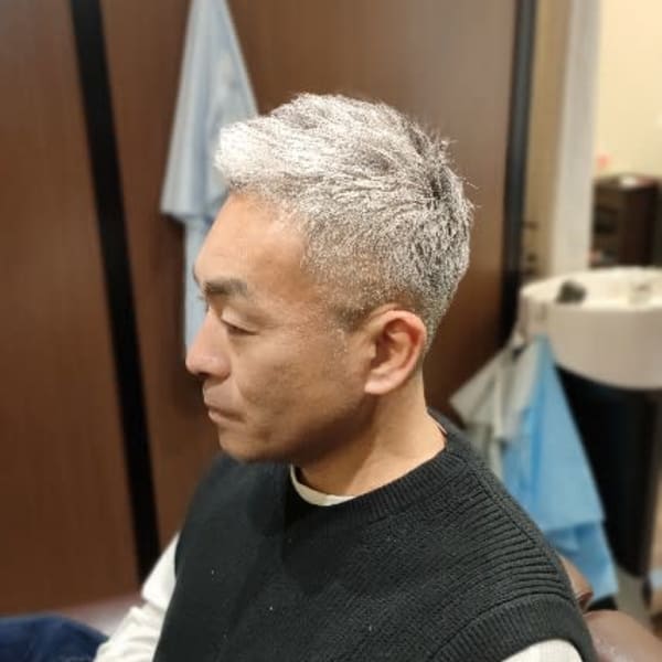グレイショートスタイル|men's hair salon clarens