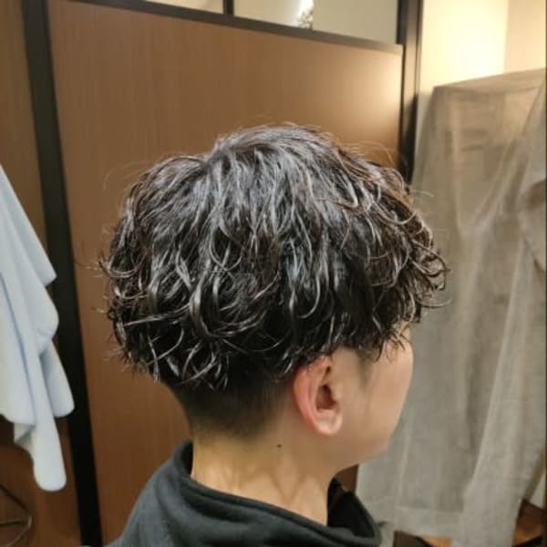 似合わせ波巻きパーマ|men's hair salon clarens